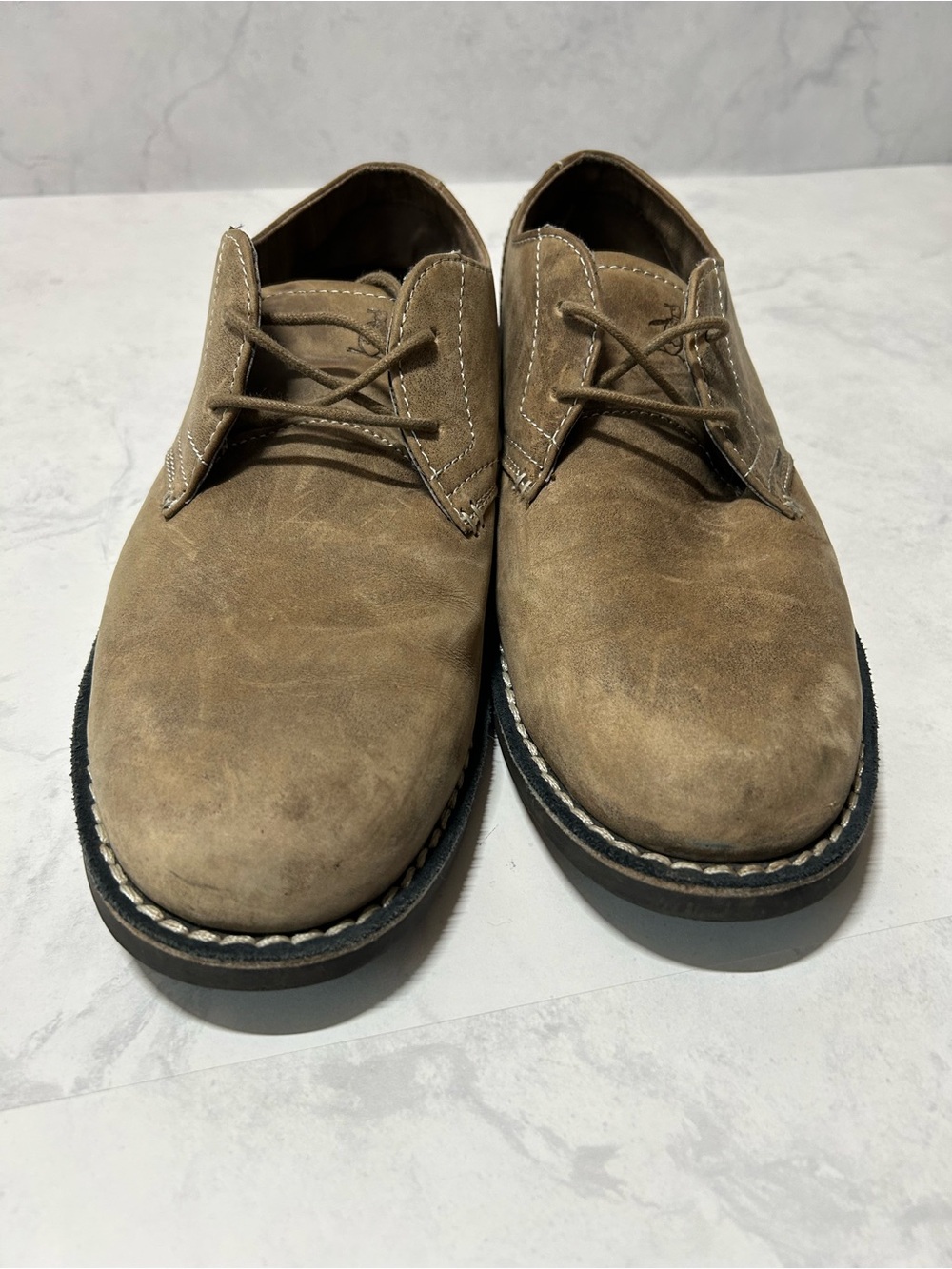 Original Penguin Munsingwear Men's Size 8 Brown Suede Leather Derby Shoes
